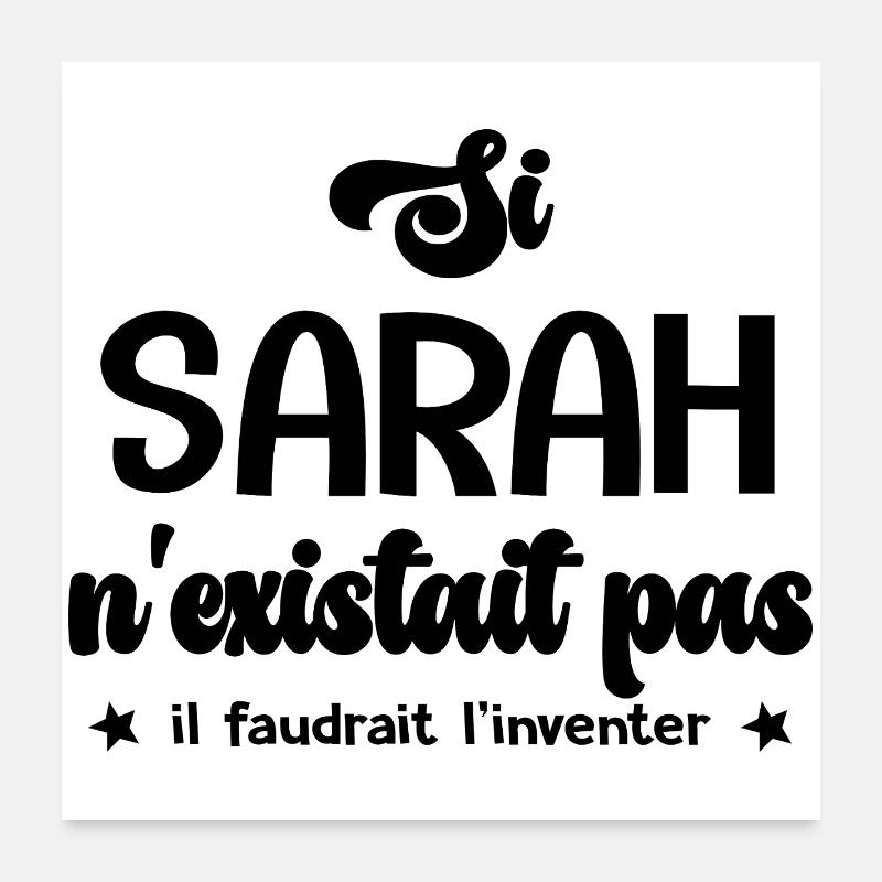 Sarah personalized gift sarah Poster 24" x 24" (60x60 cm)