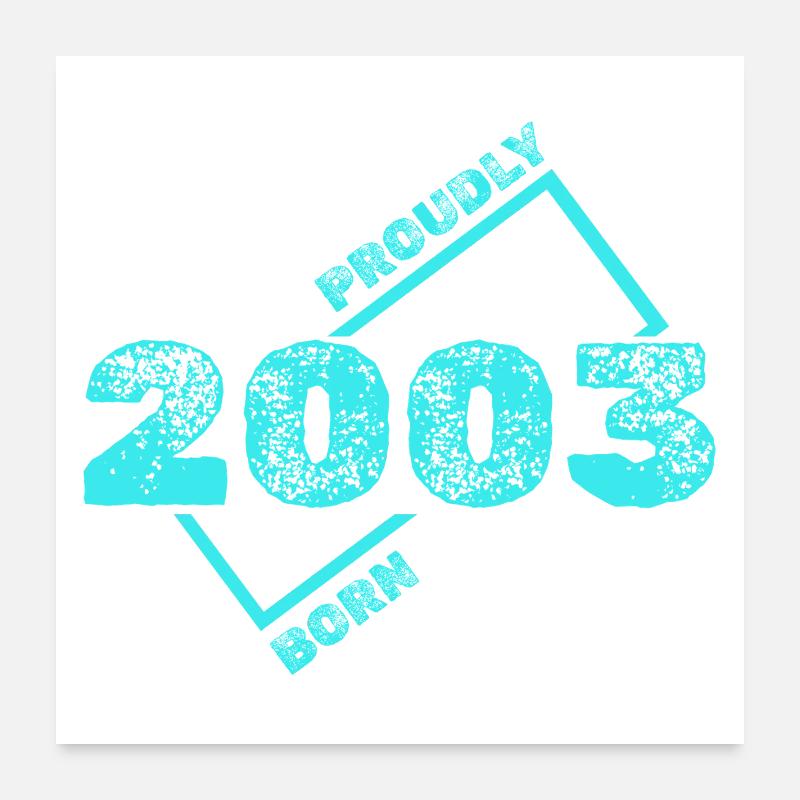 2003 Poster 60 x 60 cm