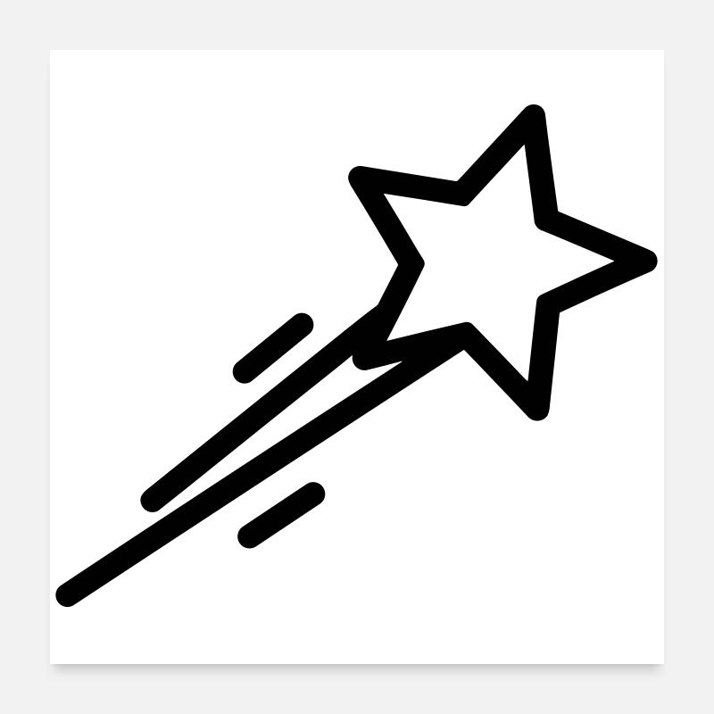 shooting star Poster 24" x 24" (60x60 cm)