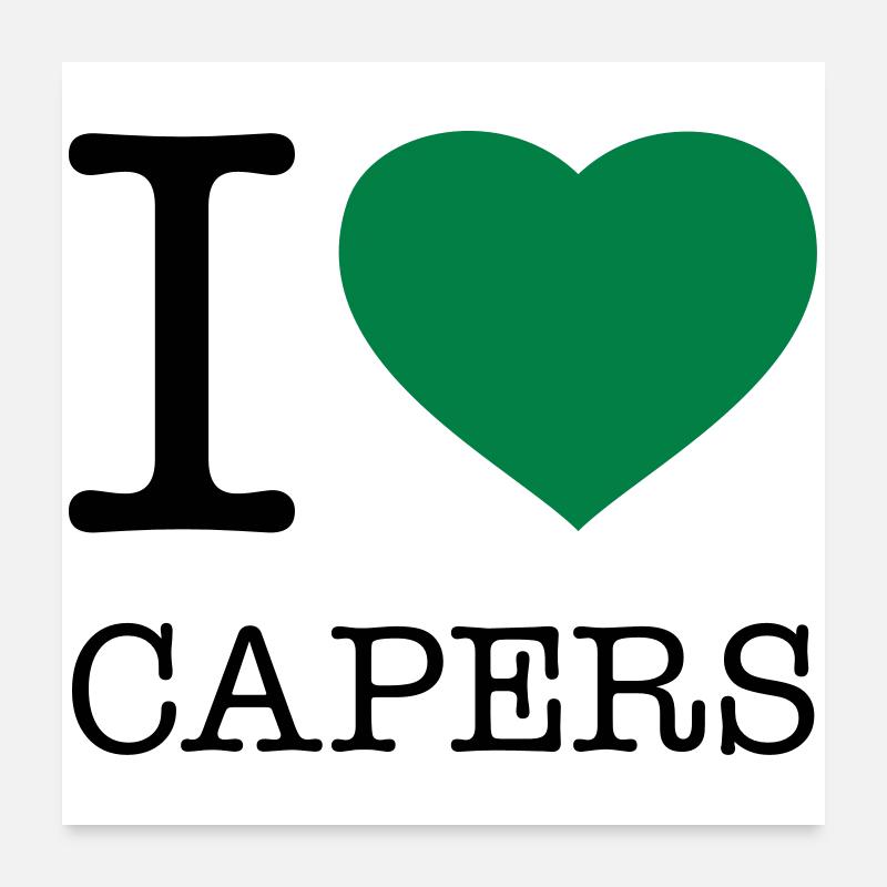 J’ADORE LES CÂPRES Kapern Poster 60 x 60 cm