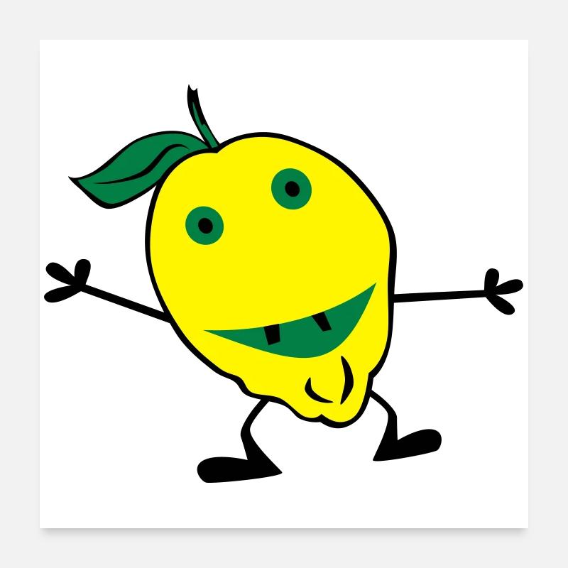 lemons man Poster 24" x 24" (60x60 cm)