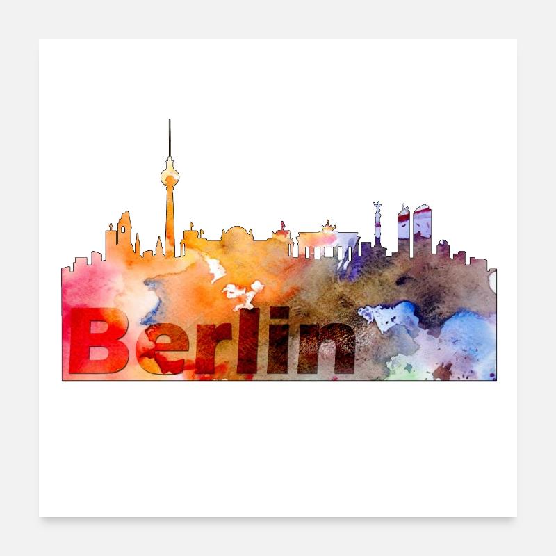 Berlin Poster 60 x 60 cm