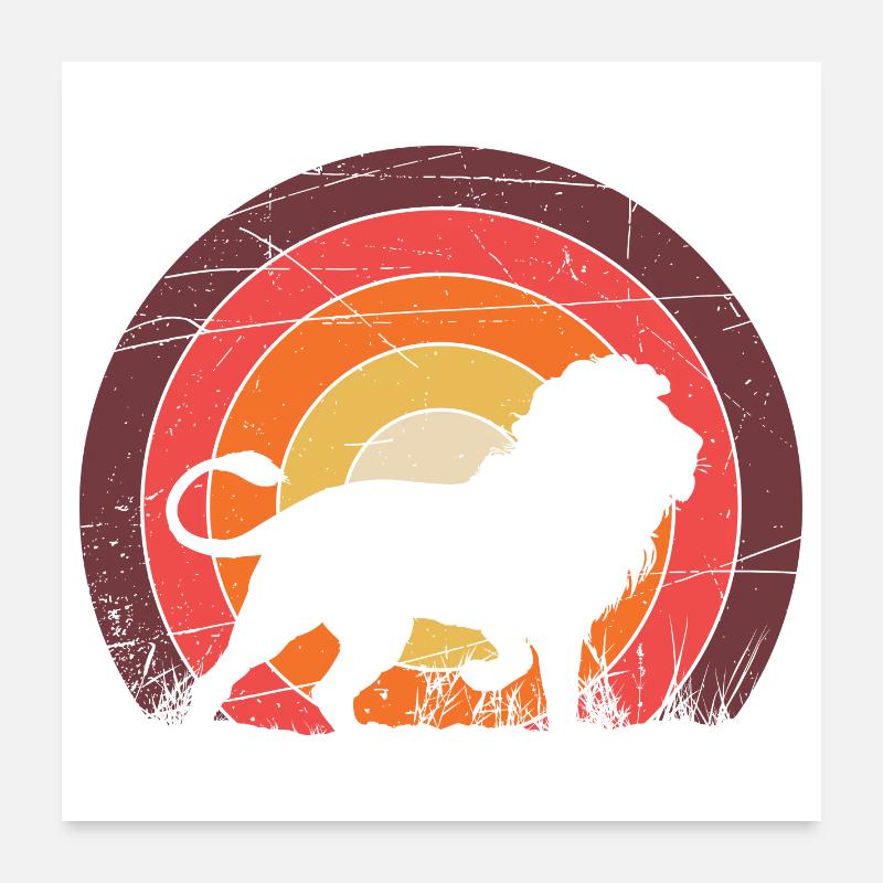 A lion Poster 24" x 24" (60x60 cm)