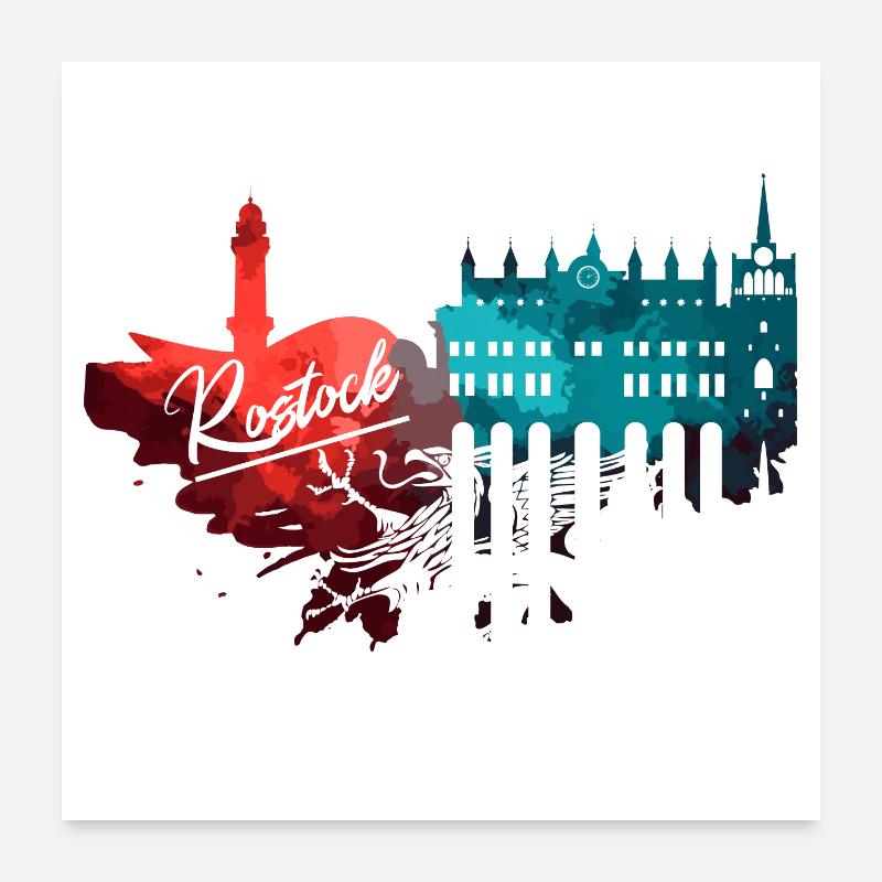 Horizon de Rostock Poster 60 x 60 cm