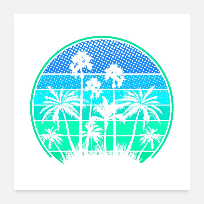 Île Palm Poster 60 x 60 cm