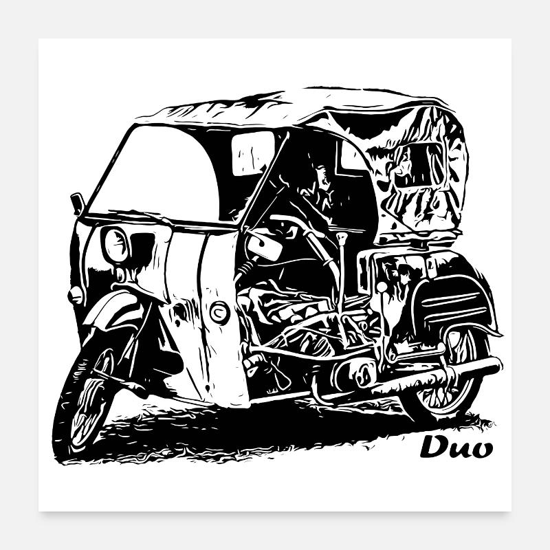 Simson Duo Krause Poster 24" x 24" (60x60 cm)
