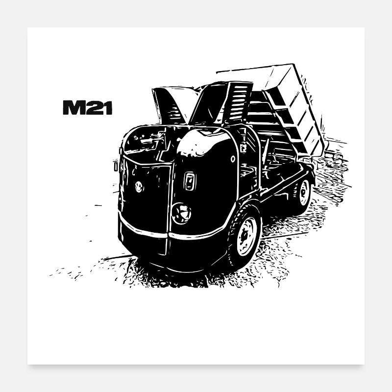 Multicar M21 Poster 60x60 cm