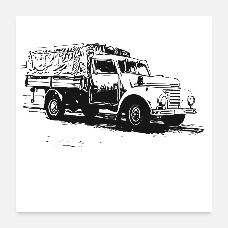 Framo Barkas V901/2 Poster 60 x 60 cm