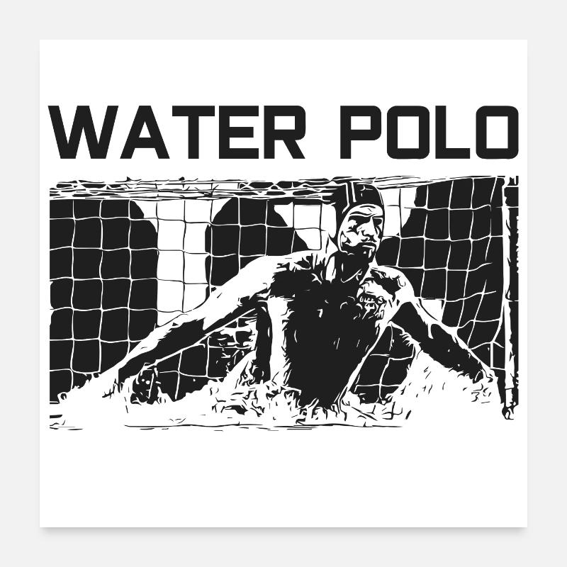 Waterpolo Poster 60 x 60 cm
