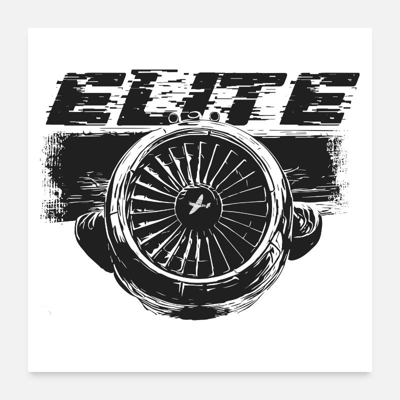 Airplane ELITE Poster 24" x 24" (60x60 cm)