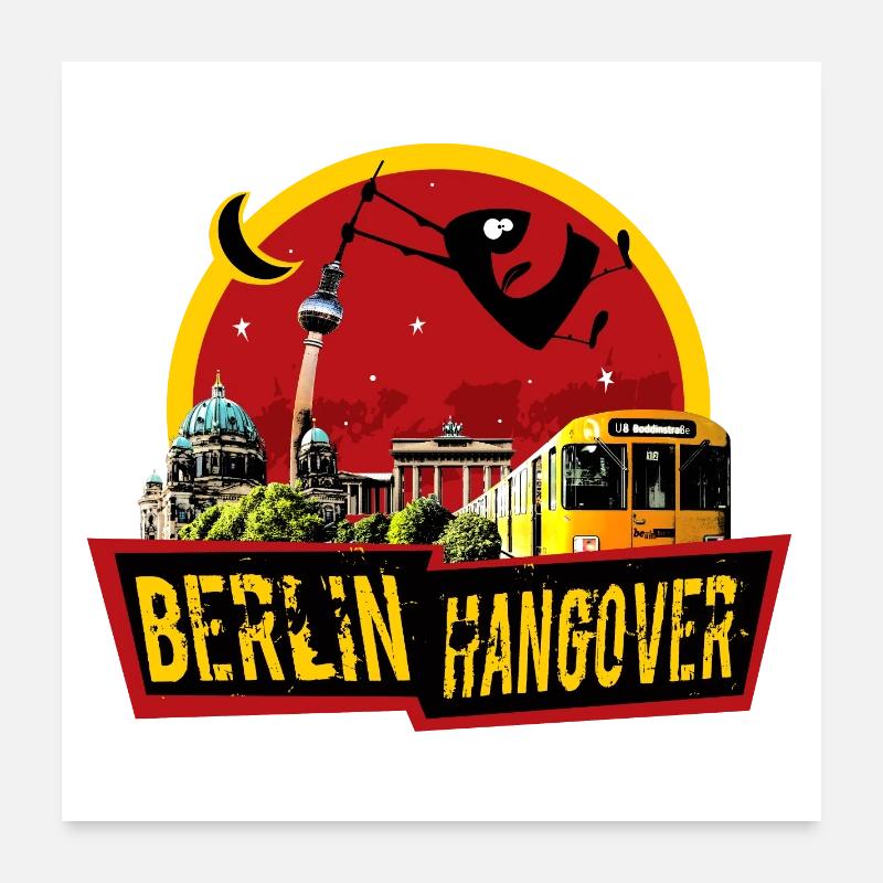 Berlin Kater Poster 60x60 cm