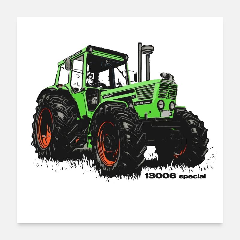 Deutz 13006 Special | Deutz Traktor | Deutz - Poster 60x60 cm - Weiß