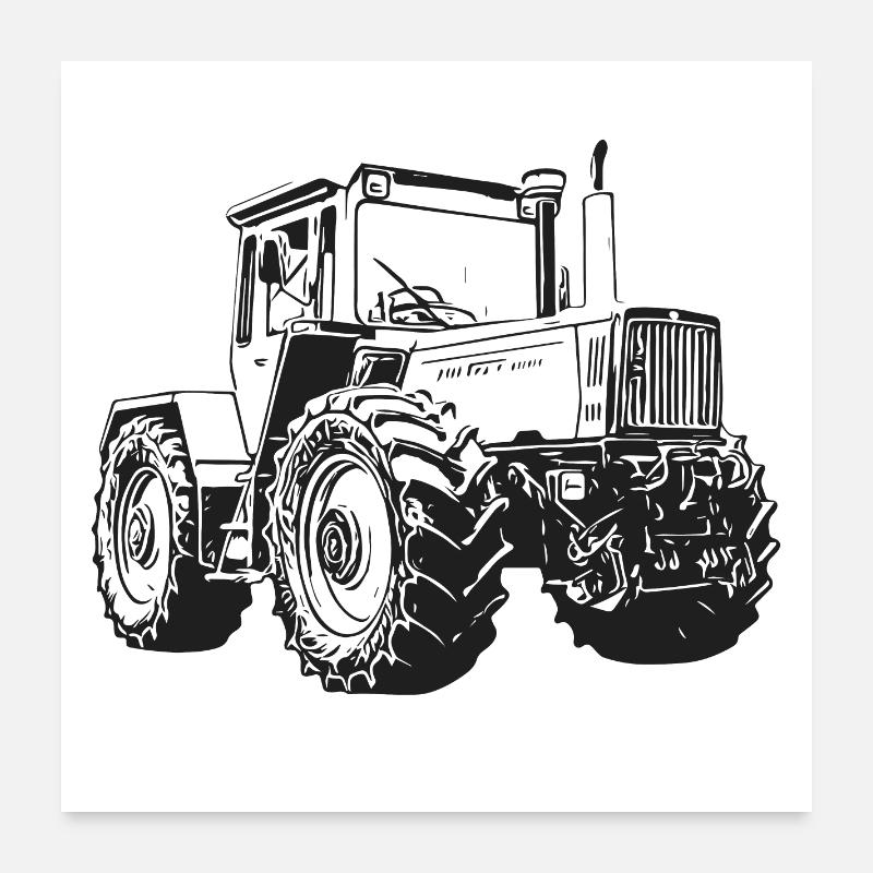 Tracteur MB trac 1800 intercooler Poster 60 x 60 cm