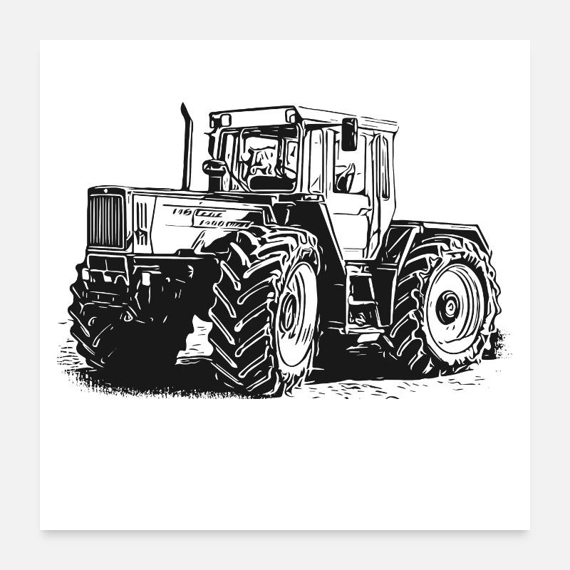 MB trac 1400 turbo | Traktor Poster 60x60 cm