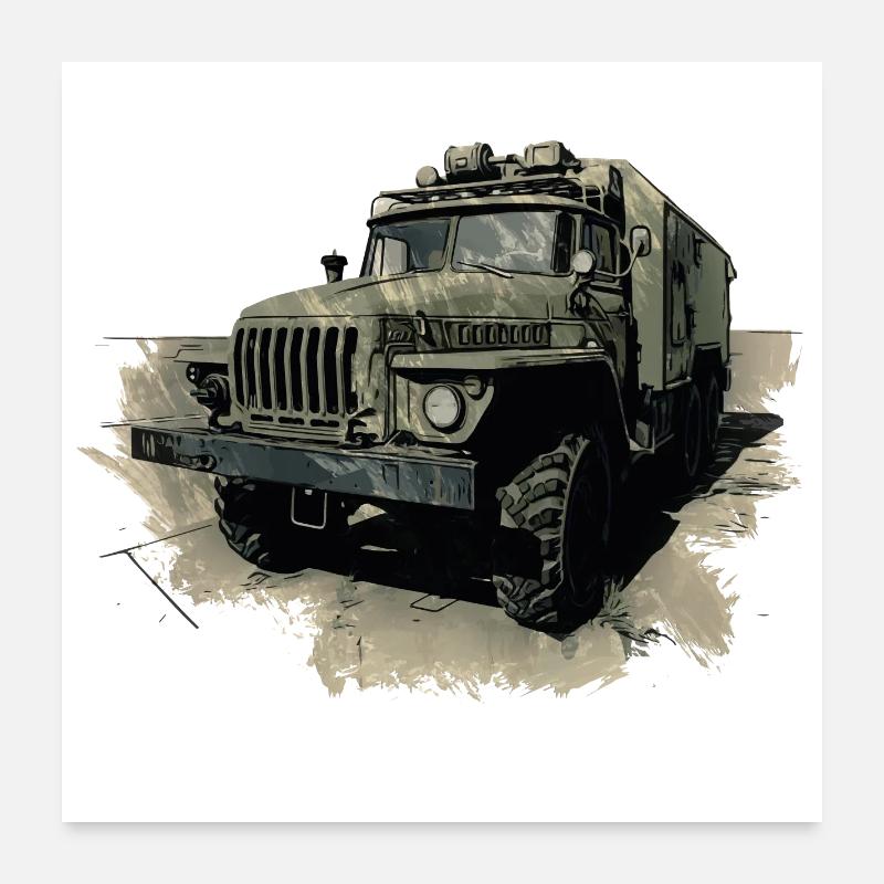 URAL 4320 Poster 60 x 60 cm