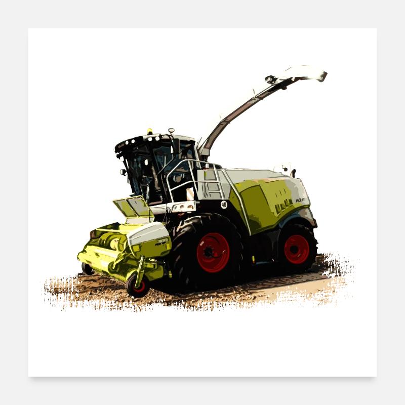 Moissonneuse-batteuse Claas Jaguar 930 Poster 60 x 60 cm
