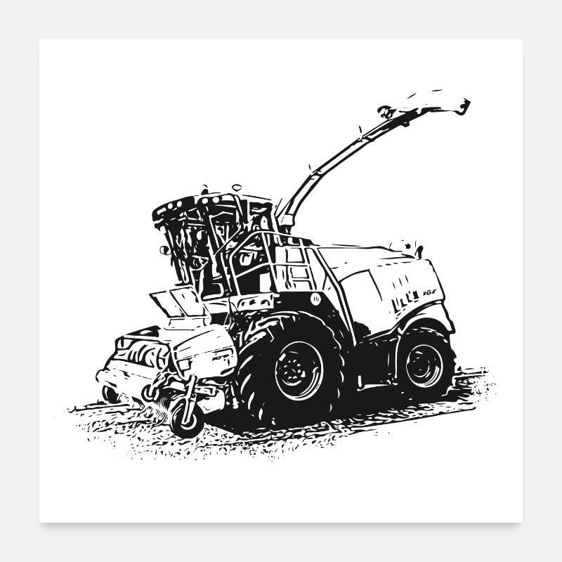 Jaguar 930 Combine Harvester Poster 24" x 24" (60x60 cm)