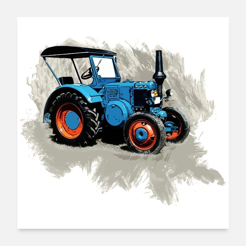 Tractor Lanz Poster 24" x 24" (60x60 cm)