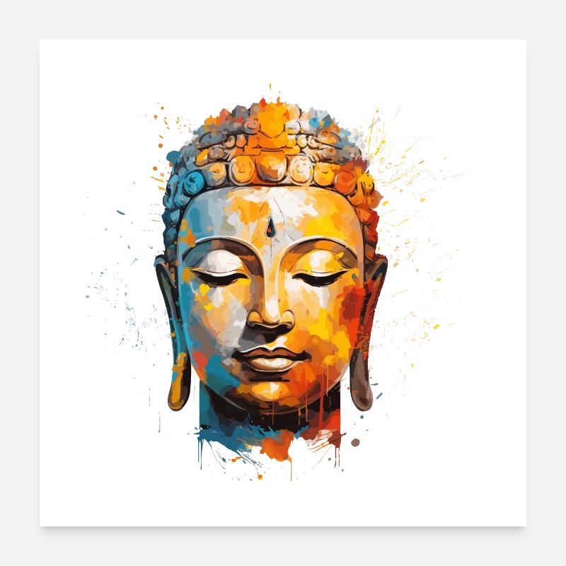 Buddha Design Poster 24" x 24" (60x60 cm)