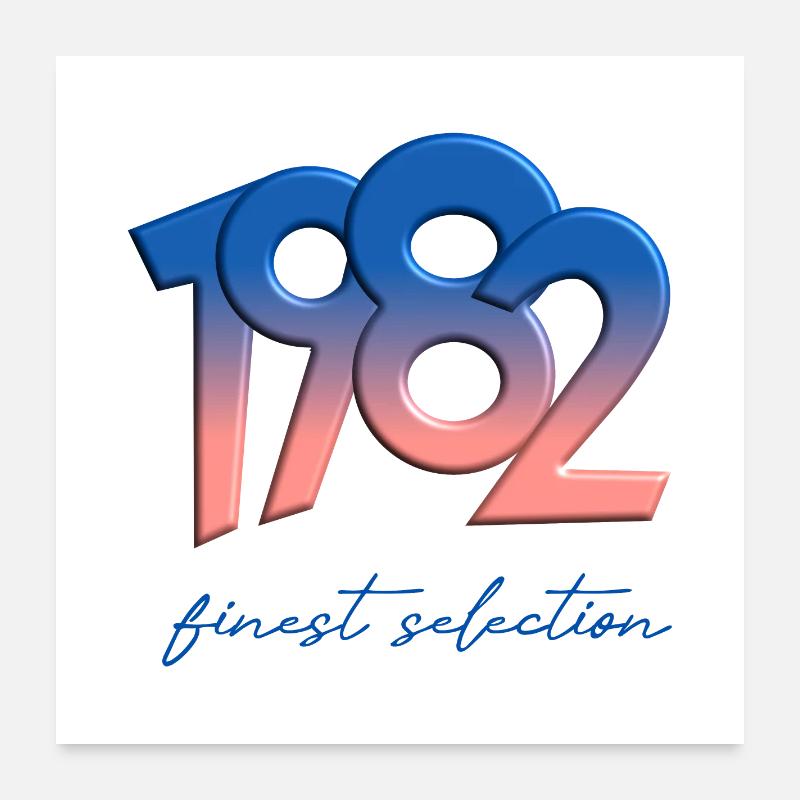 1982 - La plus belle sélection Poster 60 x 60 cm