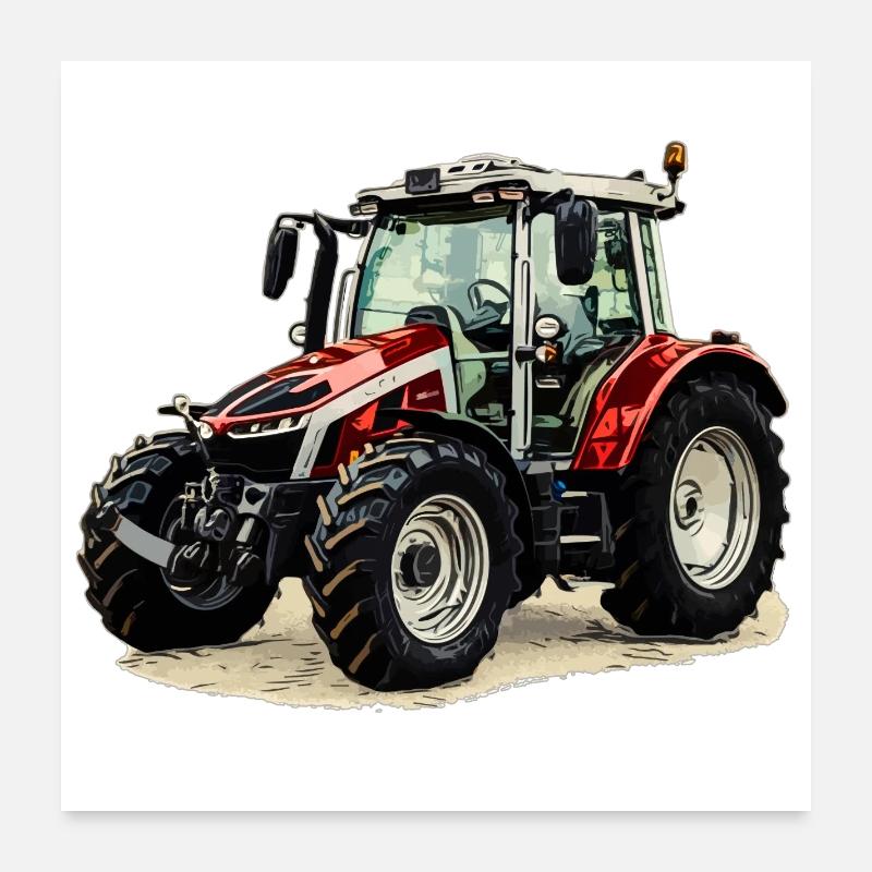 Traktor Poster 60x60 cm
