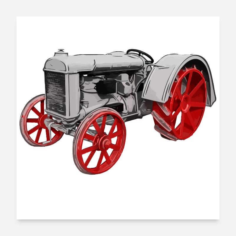 Traktor Model F Poster 60x60 cm