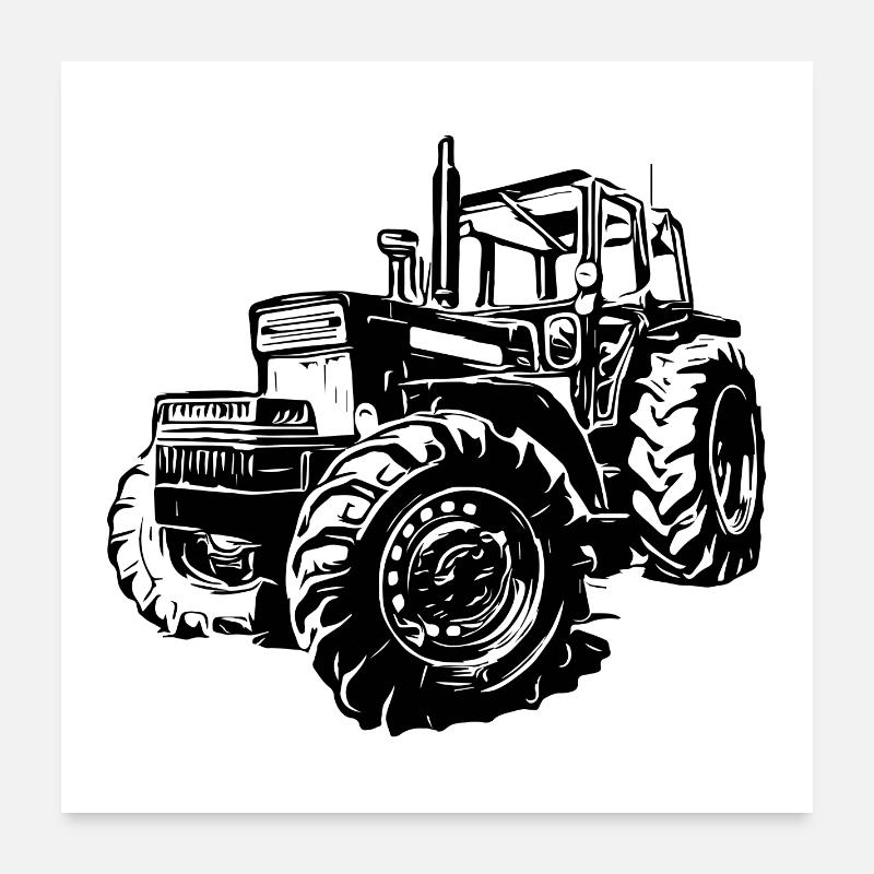 BM 814 Turbo Tracteur Poster 60 x 60 cm