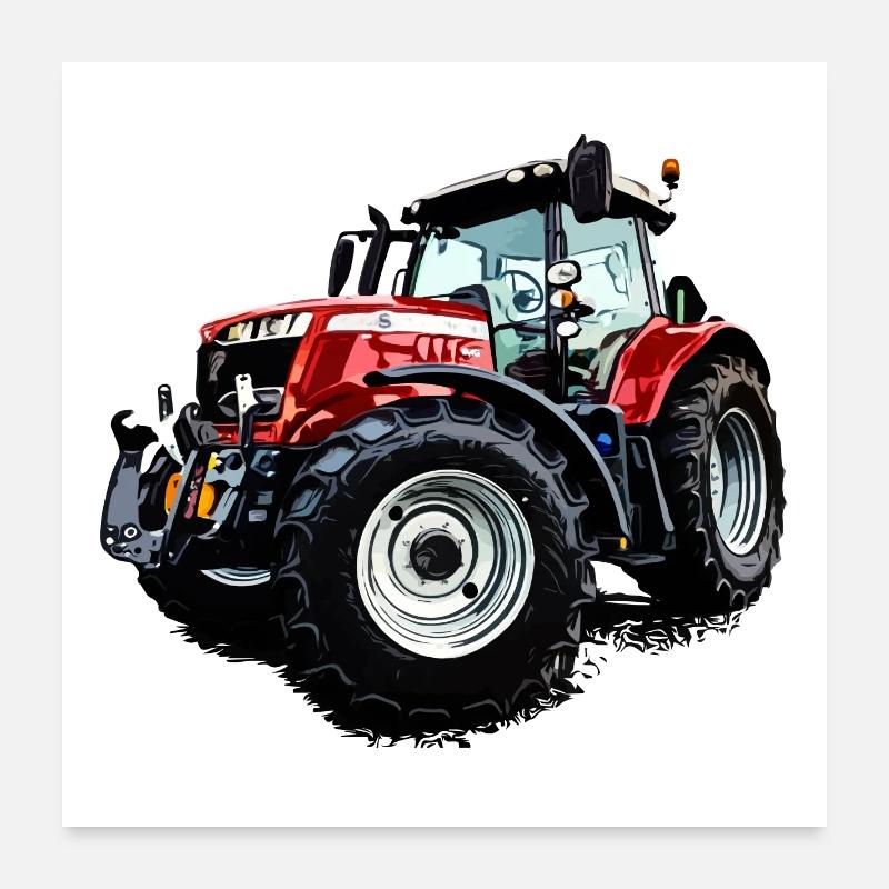 Tracteur S Poster 60 x 60 cm