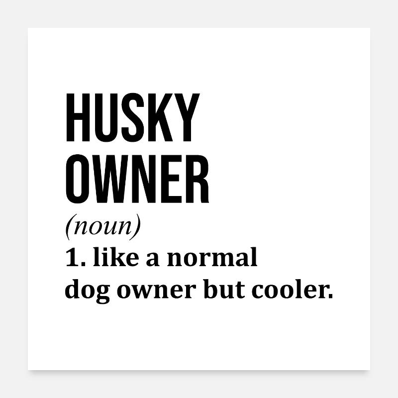 Husky Poster 24" x 24" (60x60 cm)