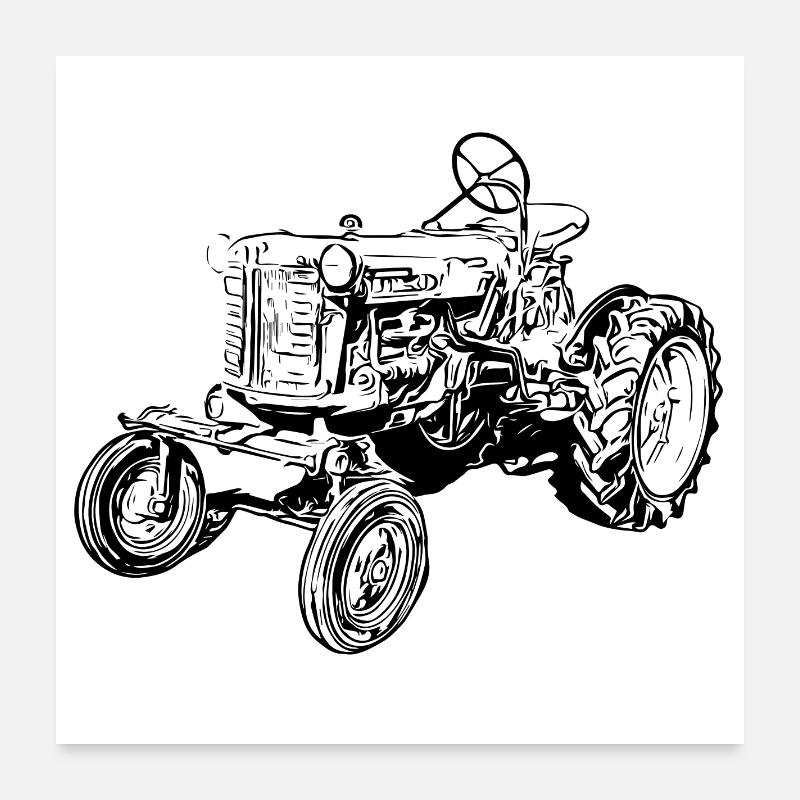Farmall Cub Poster 24" x 24" (60x60 cm)