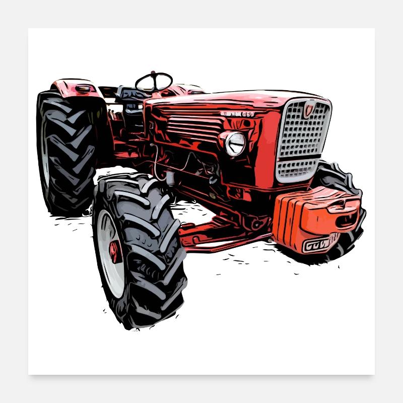 Tractor G60 Poster 24" x 24" (60x60 cm)
