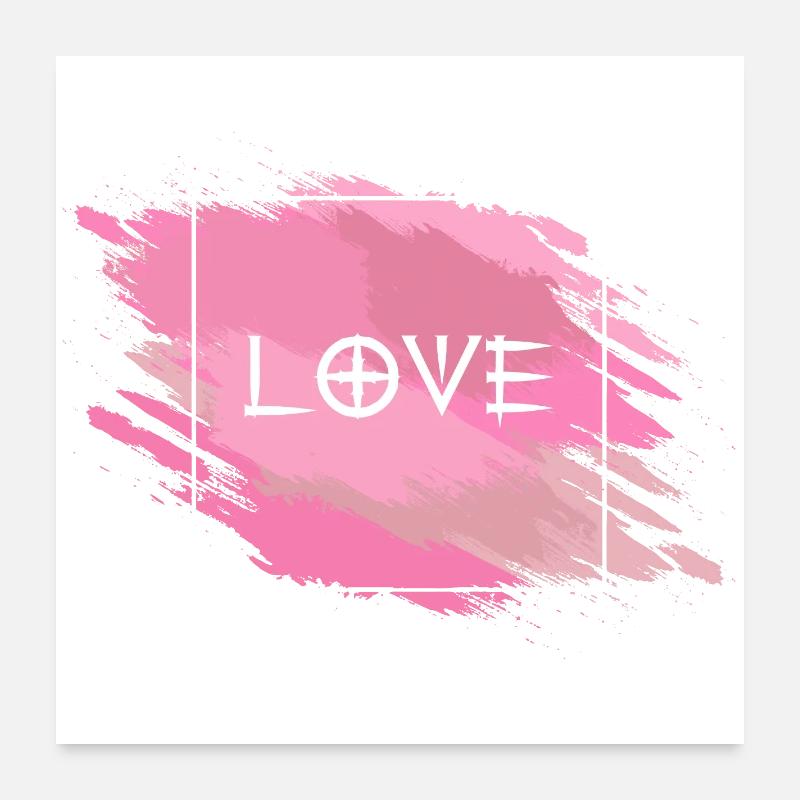 LOVE Poster 60x60 cm