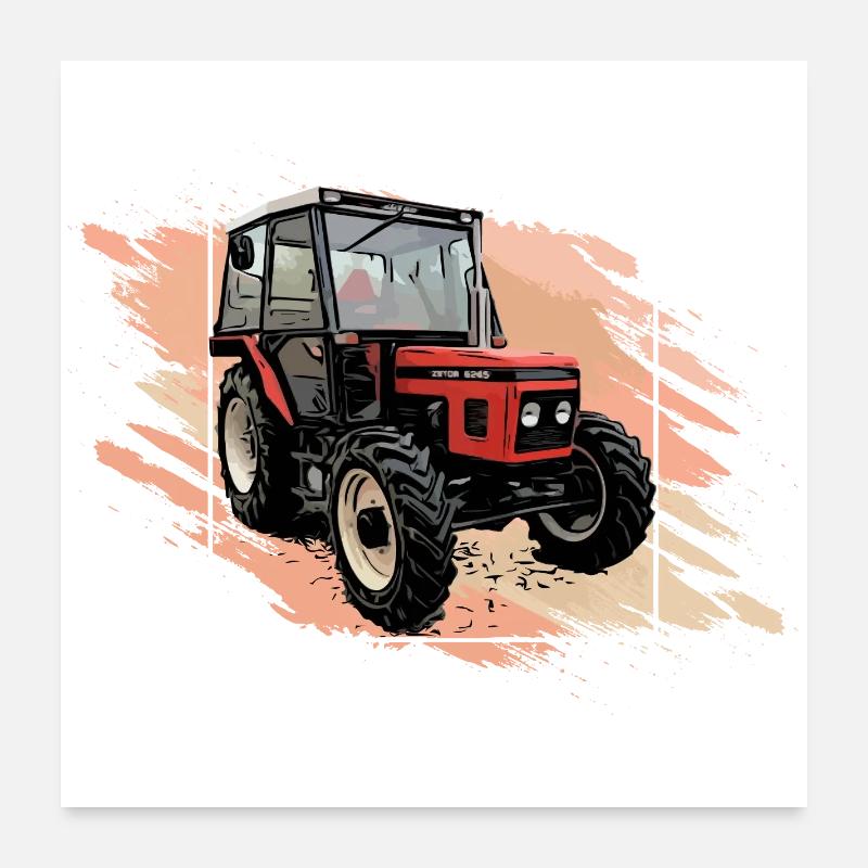 Traktor 5245 Poster 60x60 cm