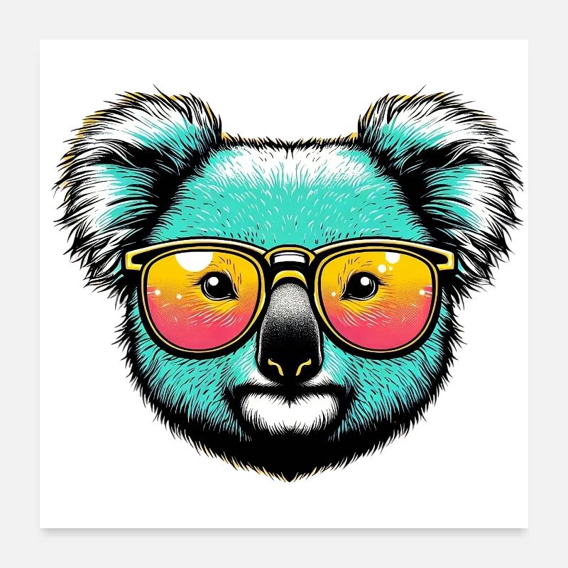 Koala Poster 24" x 24" (60x60 cm)