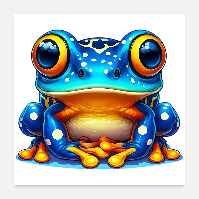 Frog Poster 24" x 24" (60x60 cm)