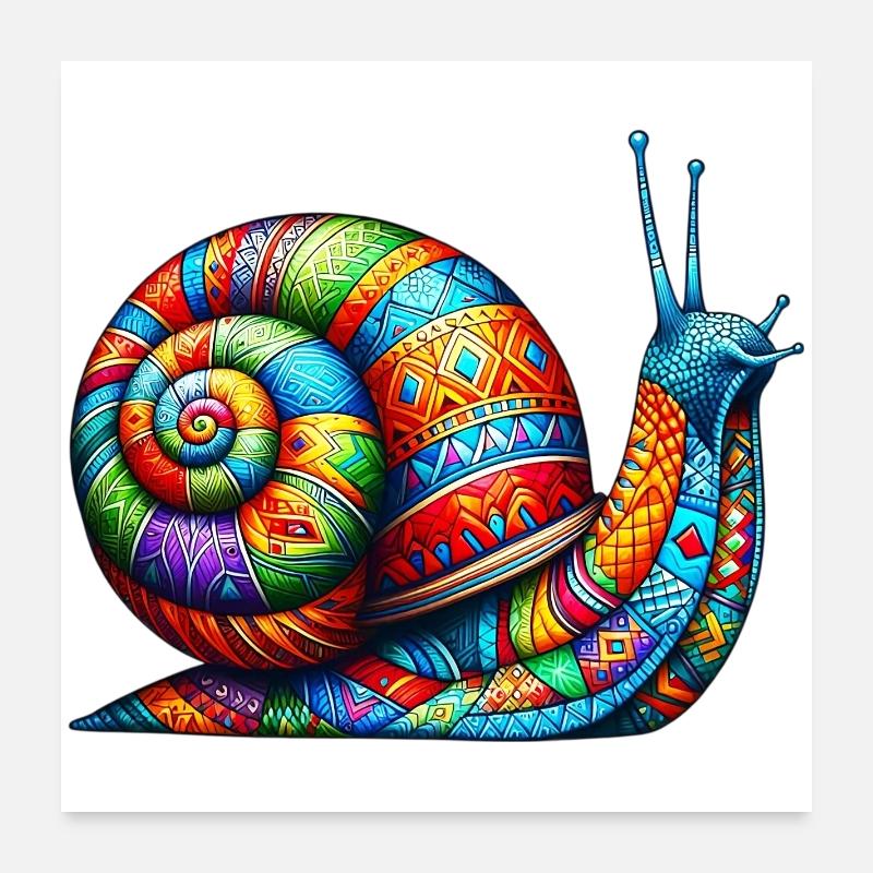 Escargot Poster 60 x 60 cm