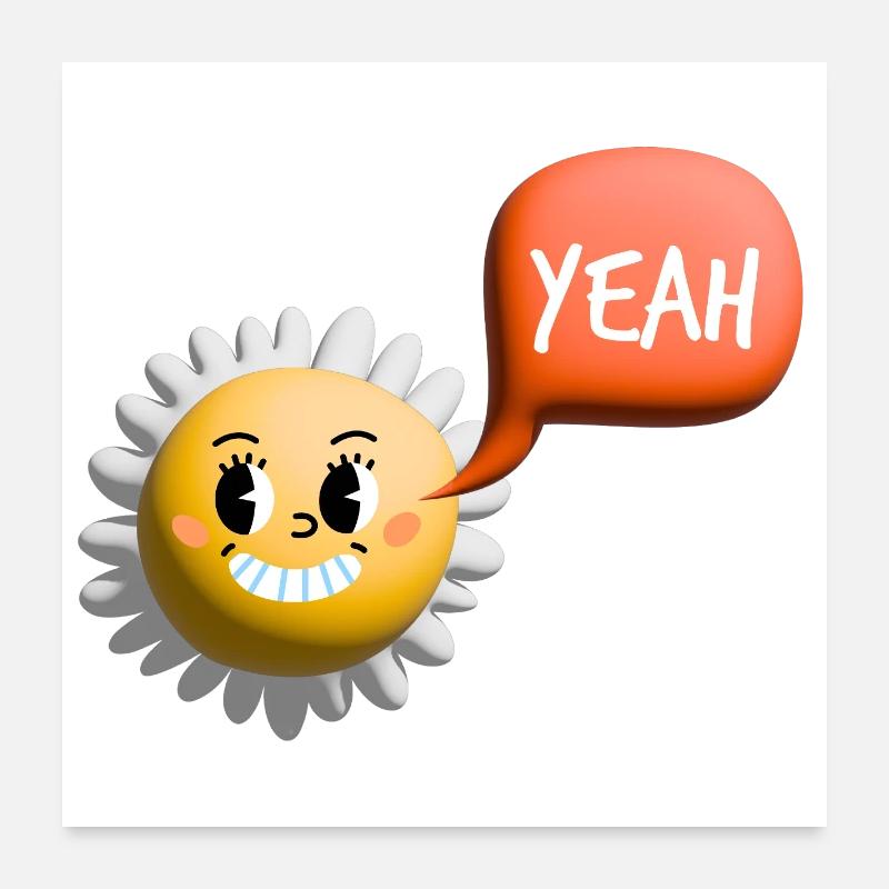 Soleil 3D Poster 60 x 60 cm