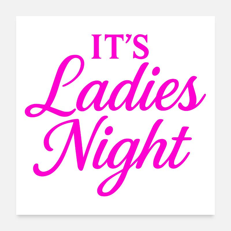 Sa Soirée des Dames Poster 60 x 60 cm
