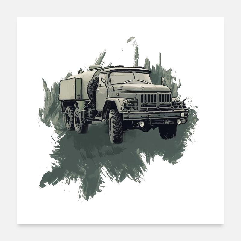 ZIL 131 – Ikone der Straße Poster 60x60 cm