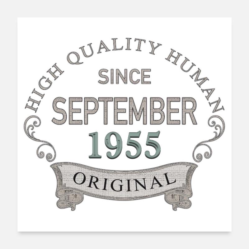 Seit_September_1955 Poster 60x60 cm