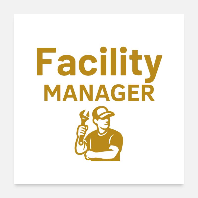 Gestionnaire d’installations Poster 60 x 60 cm