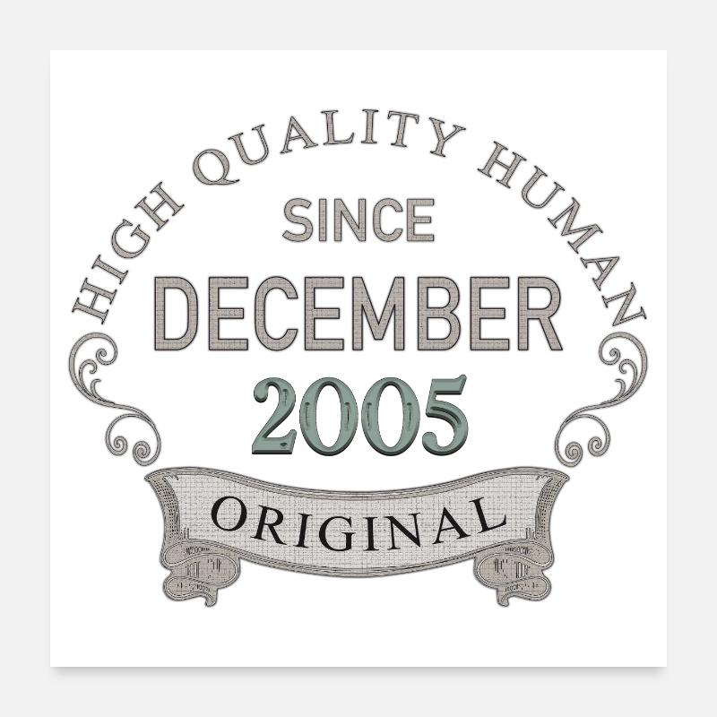 Since_December_2005 Poster 60x60 cm