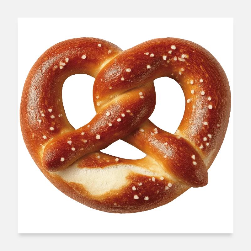 Brezel Poster 60x60 cm