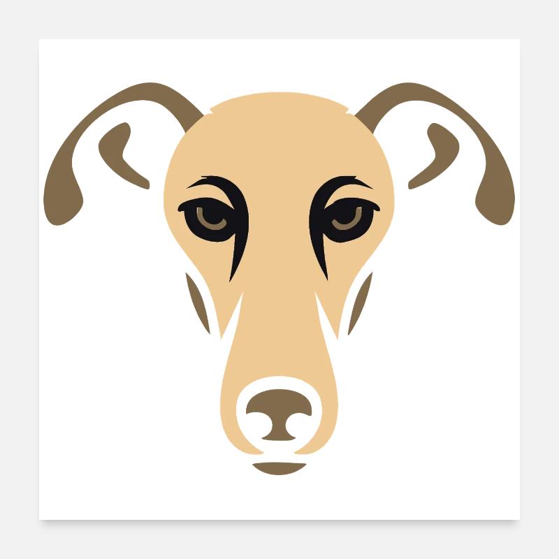 Greyhound, Galgo Poster 24" x 24" (60x60 cm)