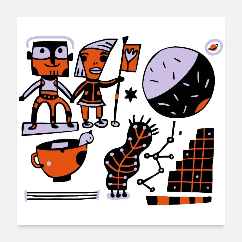 Parallel Universe TK02 I t-shirt Poster 60 x 60 cm