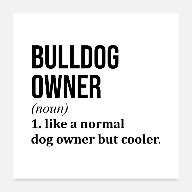 bouledogue Poster 60 x 60 cm