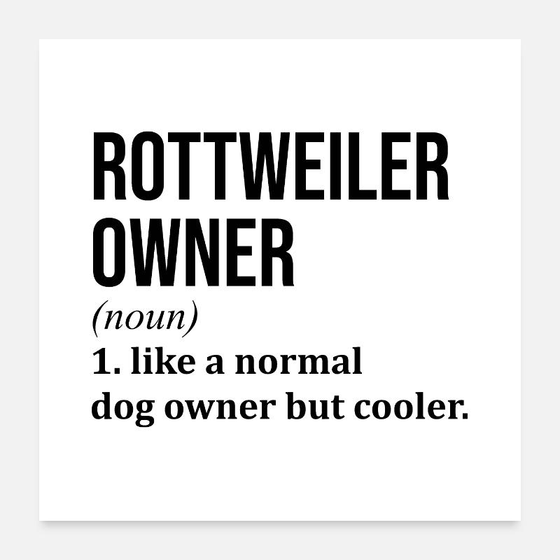 Rottweiler Poster 60 x 60 cm
