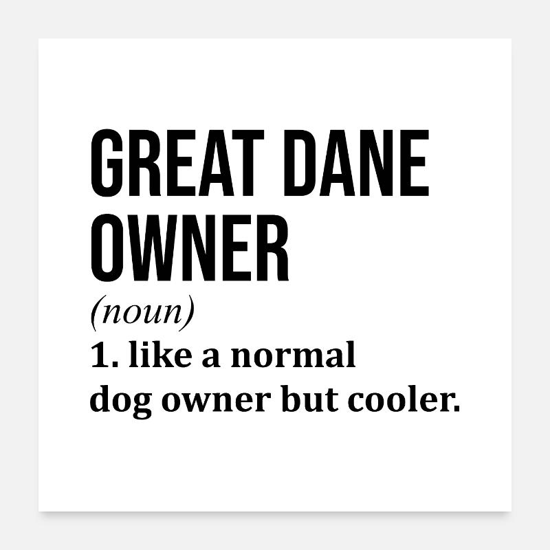 Great Dane Poster 24" x 24" (60x60 cm)