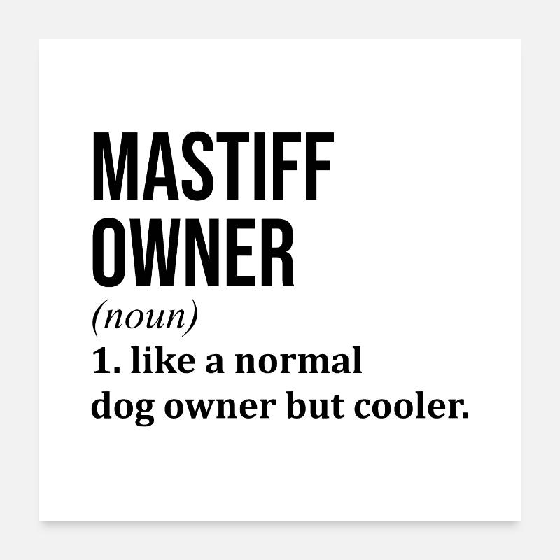 Dogge Poster 60x60 cm