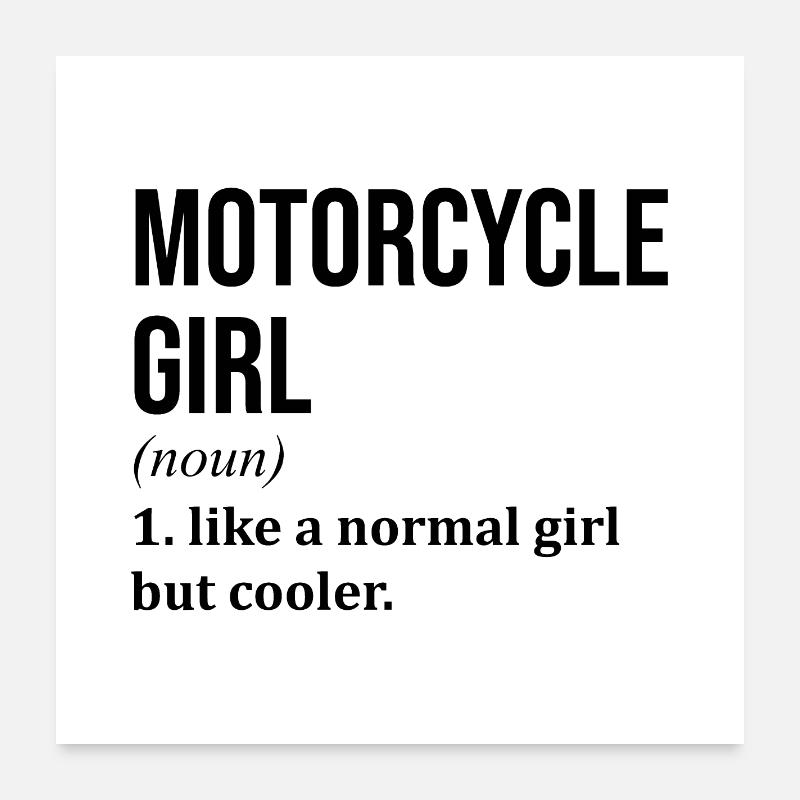 Motorrad Poster 60x60 cm